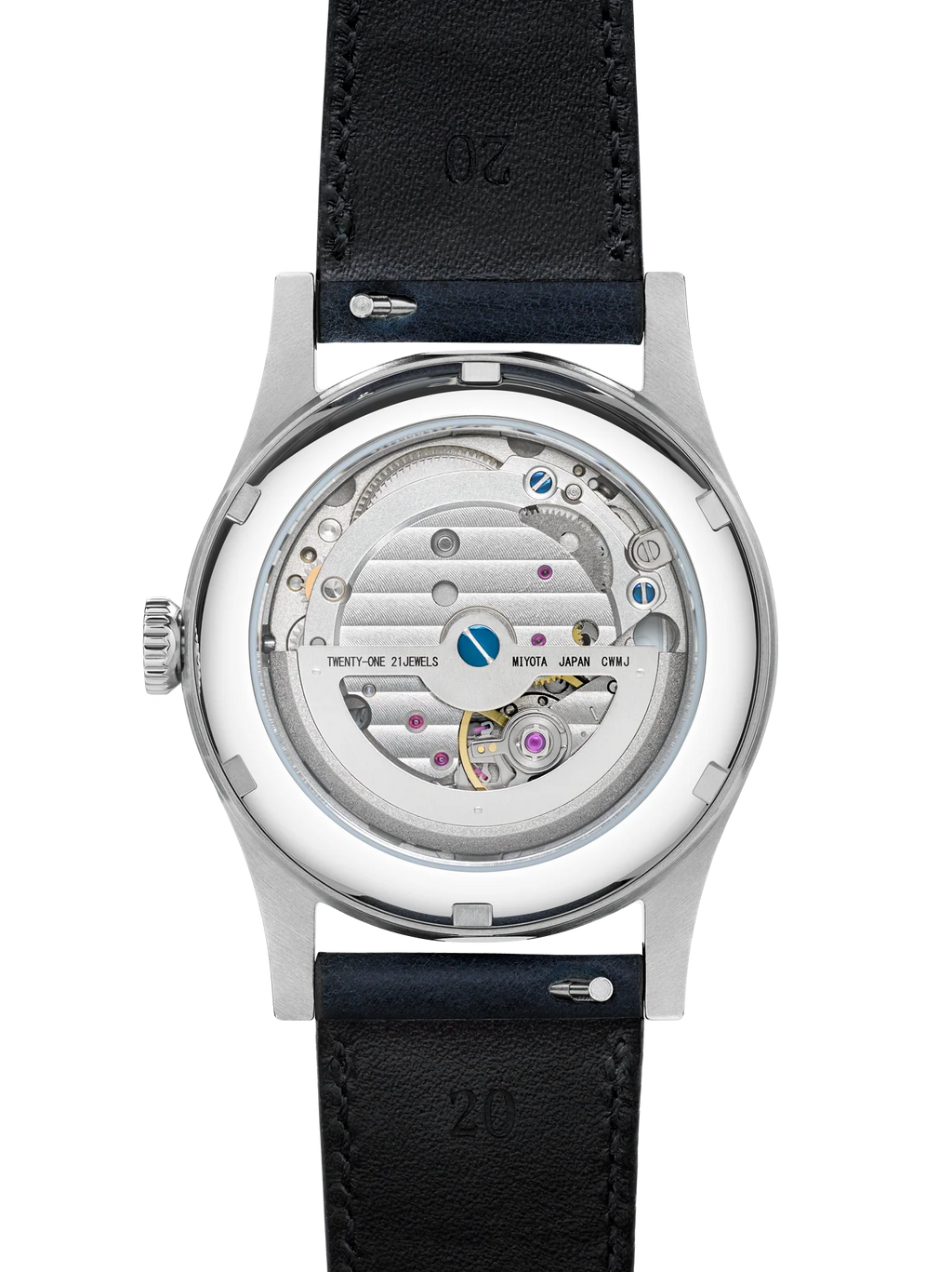 Baltic HMS 003 - Silver Blue - Open Caseback