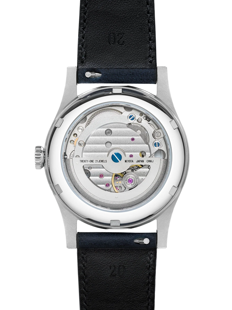 Baltic HMS 003 - Silver Blue - Open Caseback