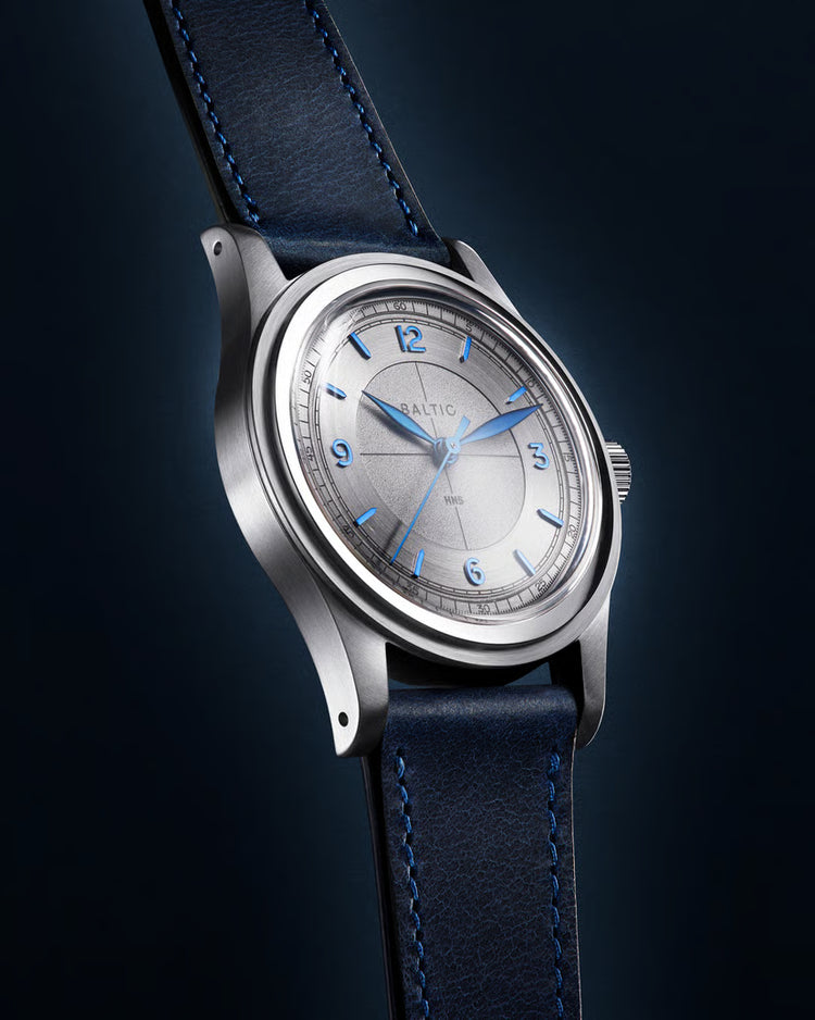 Baltic HMS 003 - Silver Blue - Open Caseback