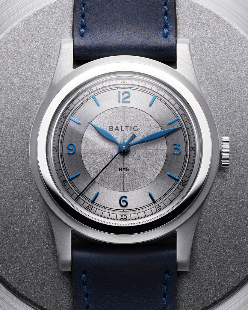 Baltic HMS 003 - Silver Blue - Closed Caseback