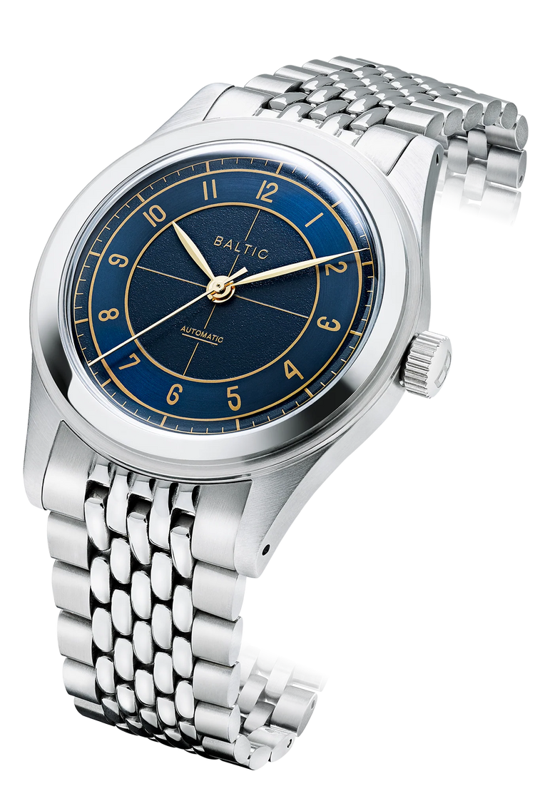 Baltic HMS 002 - Blue Gilt - Open Caseback