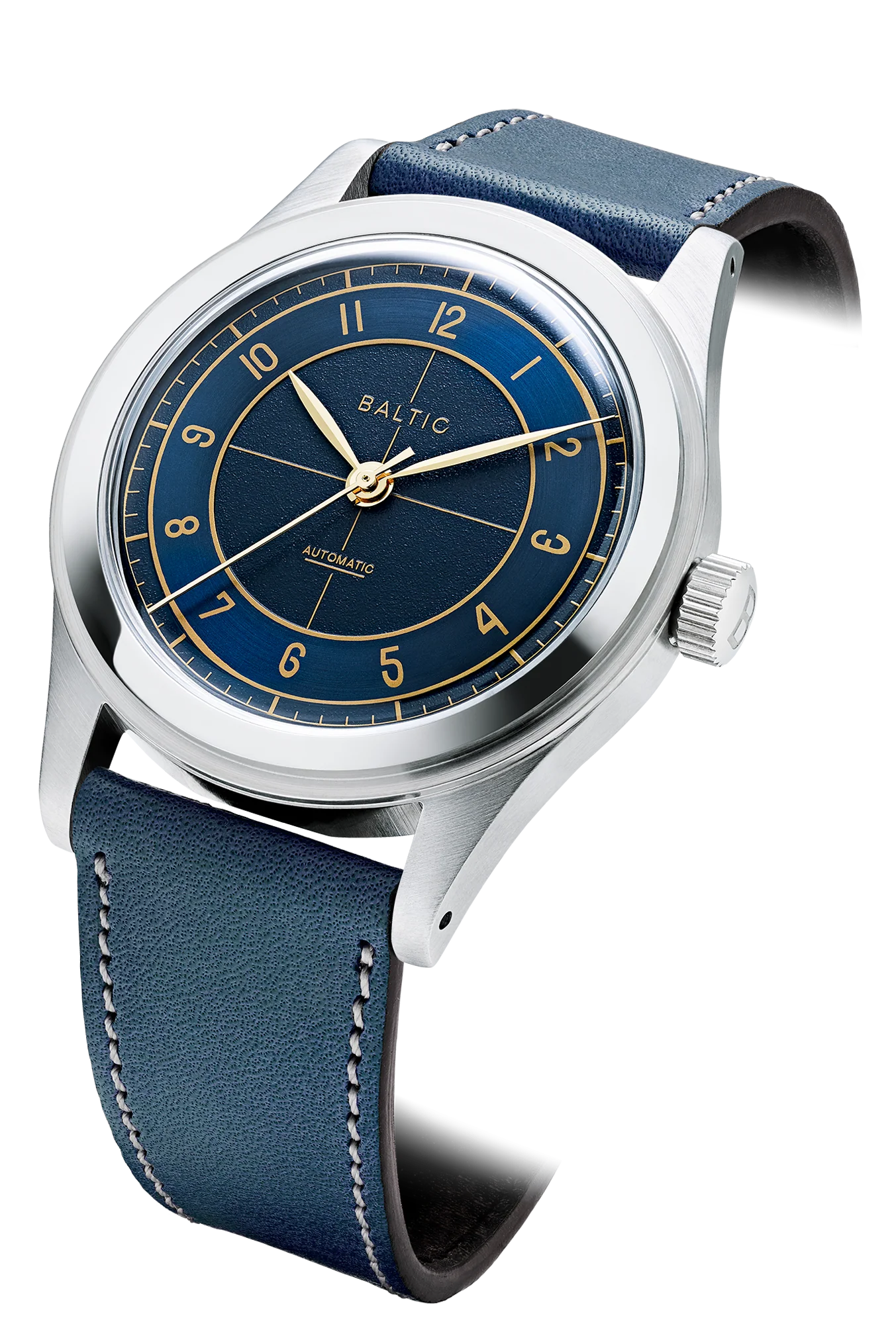 Baltic HMS 002 - Blue Gilt - Open Caseback