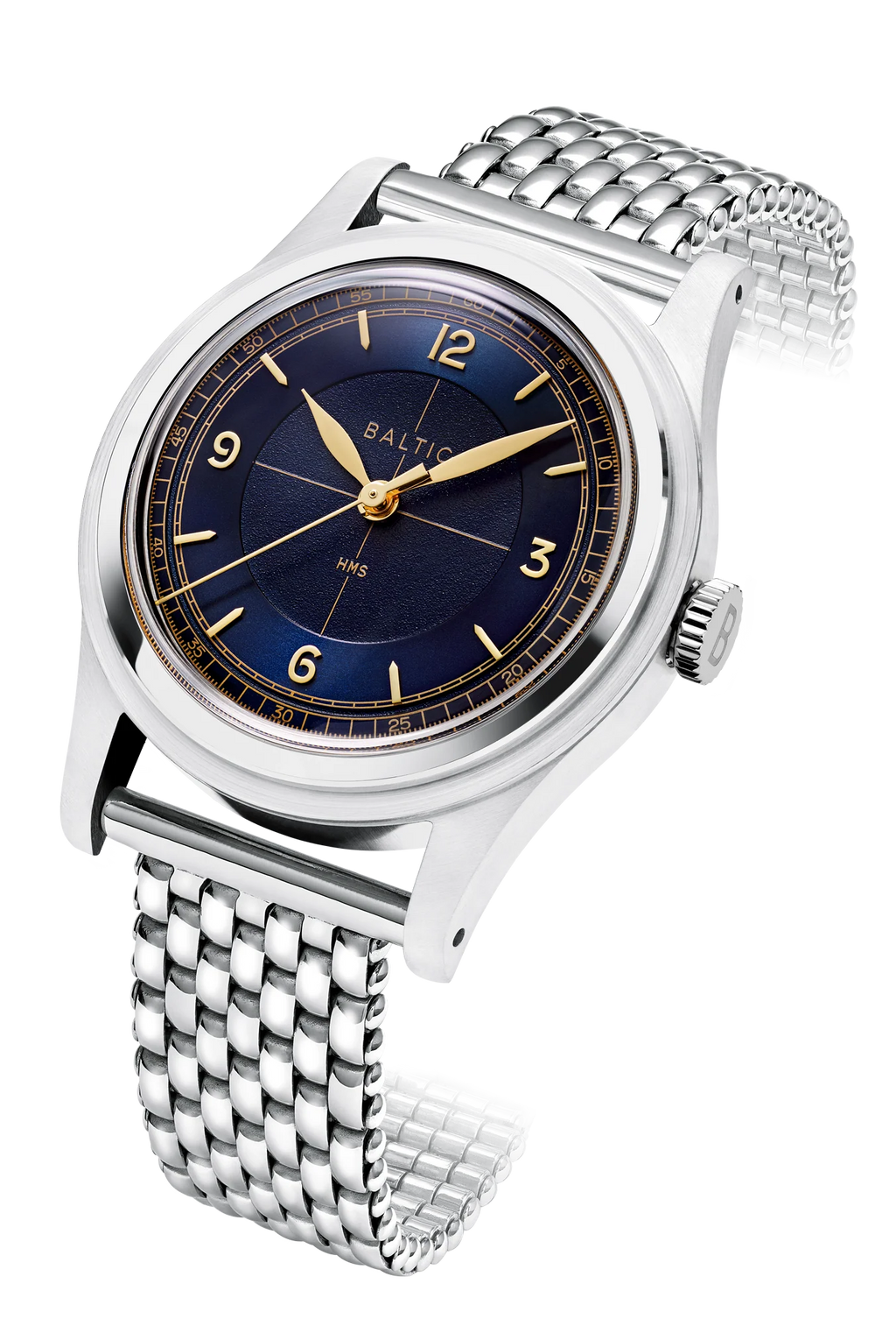 Baltic HMS 003 - Blue Gilt - Open Caseback