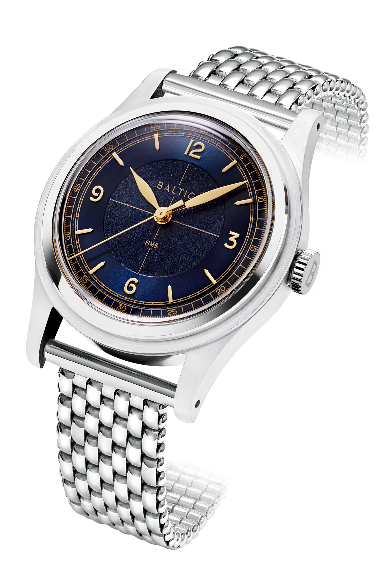 Baltic HMS 003 - Blue Gilt - Open Caseback