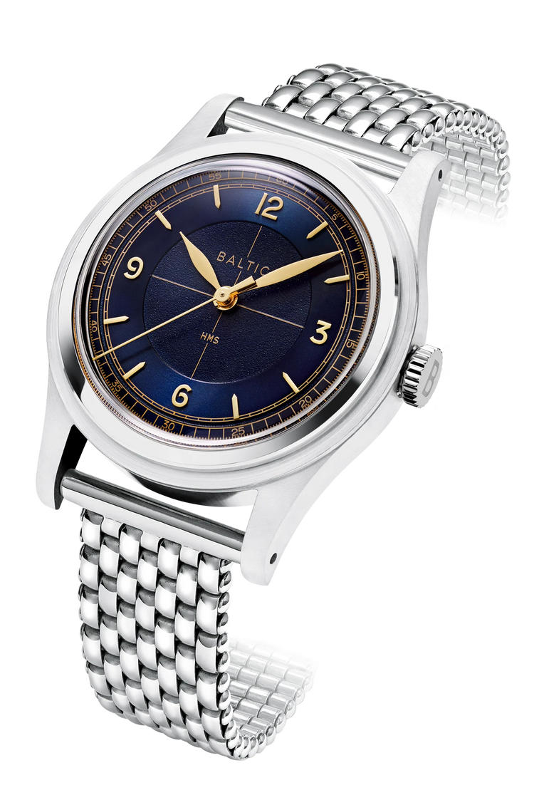 Baltic HMS 003 - Blue Gilt - Open Caseback