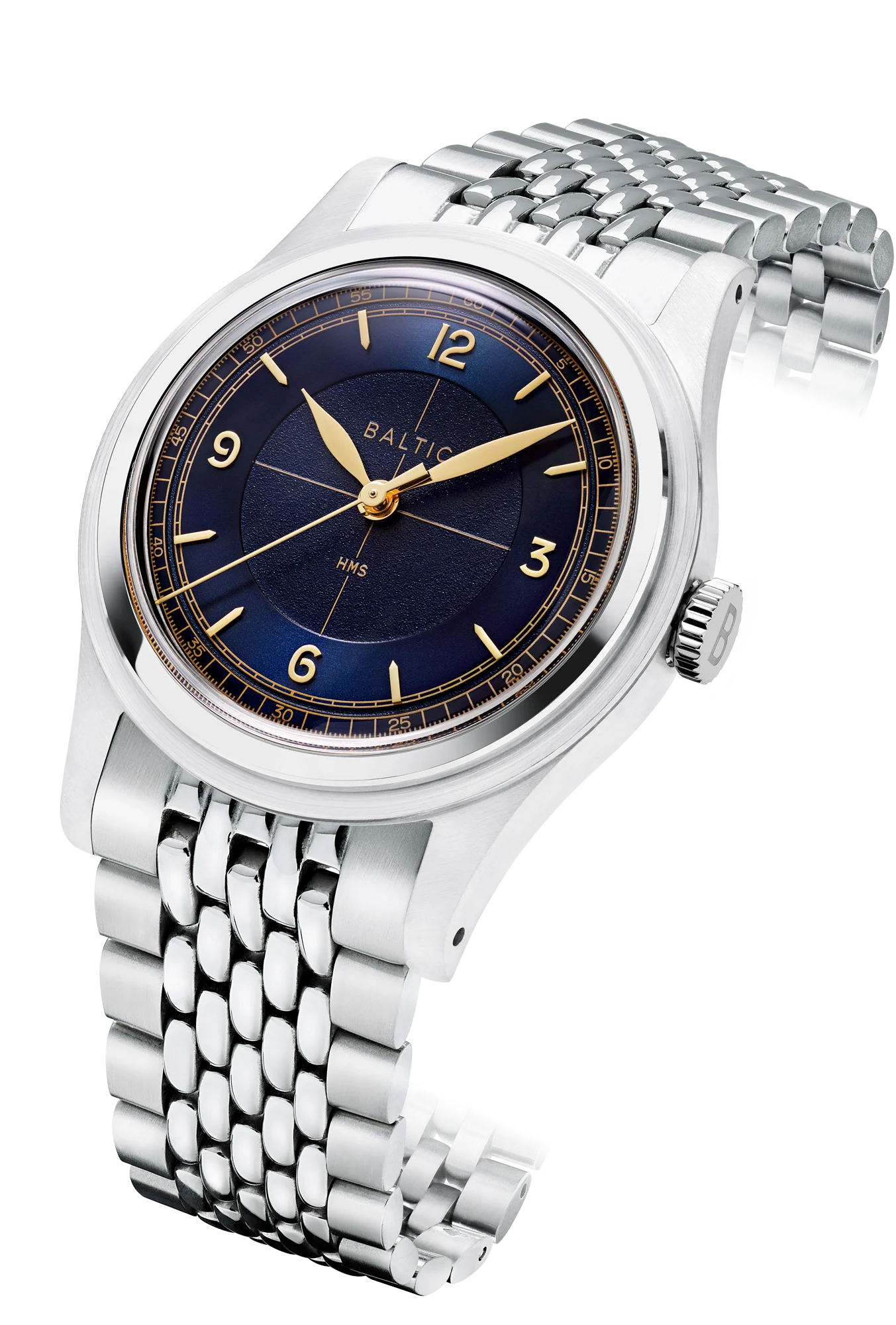 Baltic HMS 003 - Blue Gilt - Open Caseback