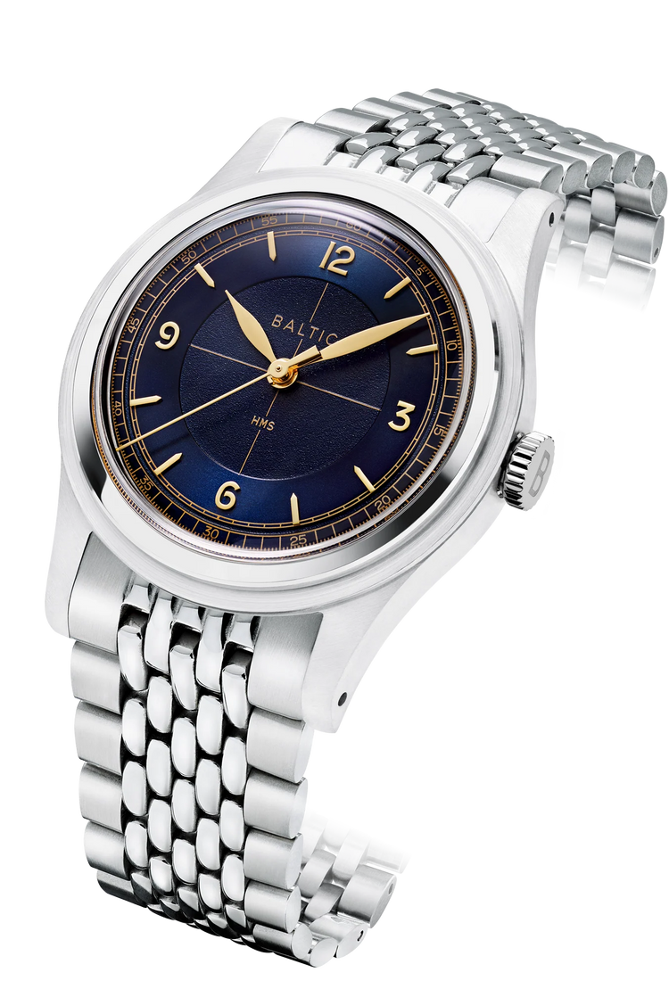 Baltic HMS 003 - Blue Gilt - Open Caseback