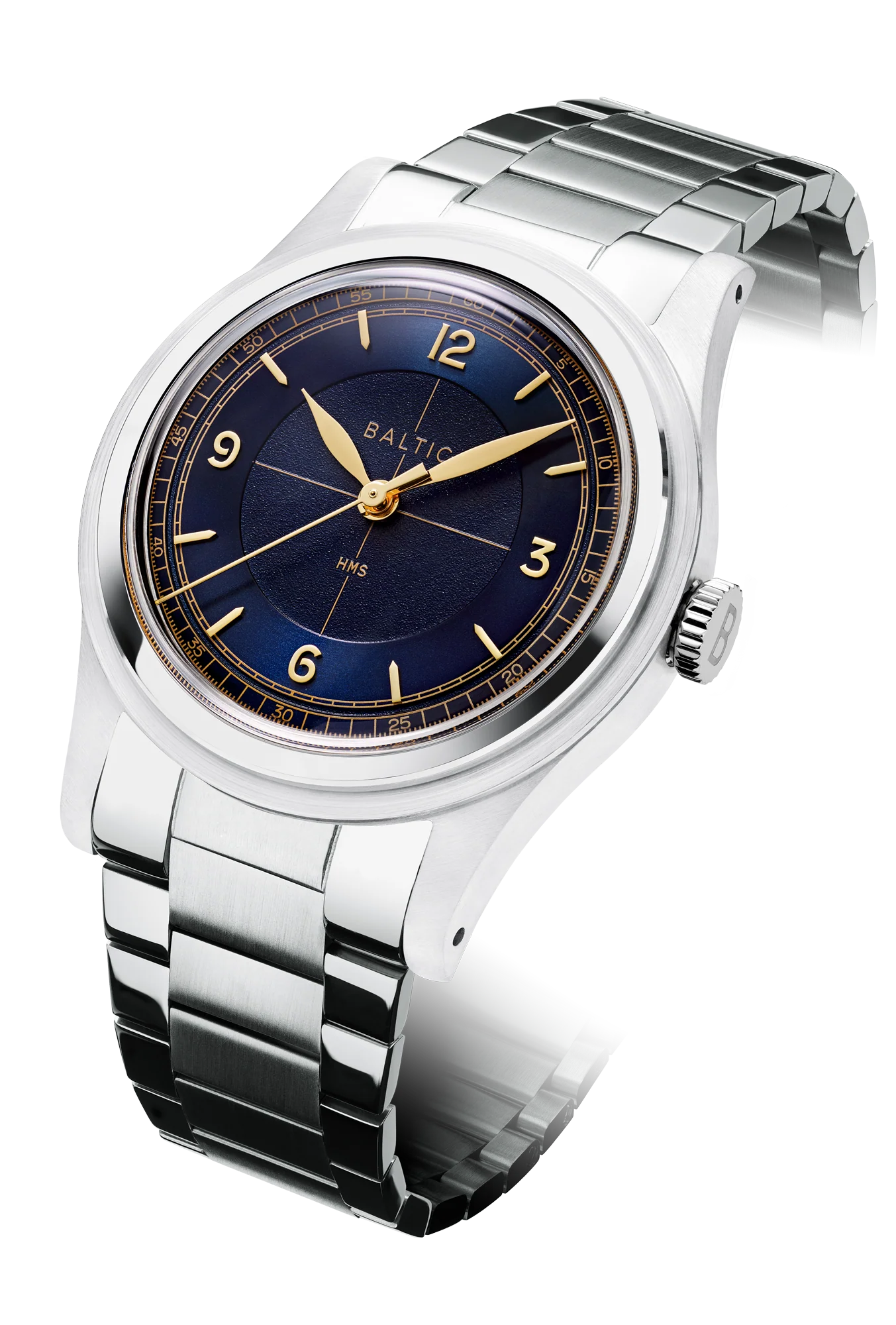Baltic HMS 003 - Blue Gilt - Open Caseback