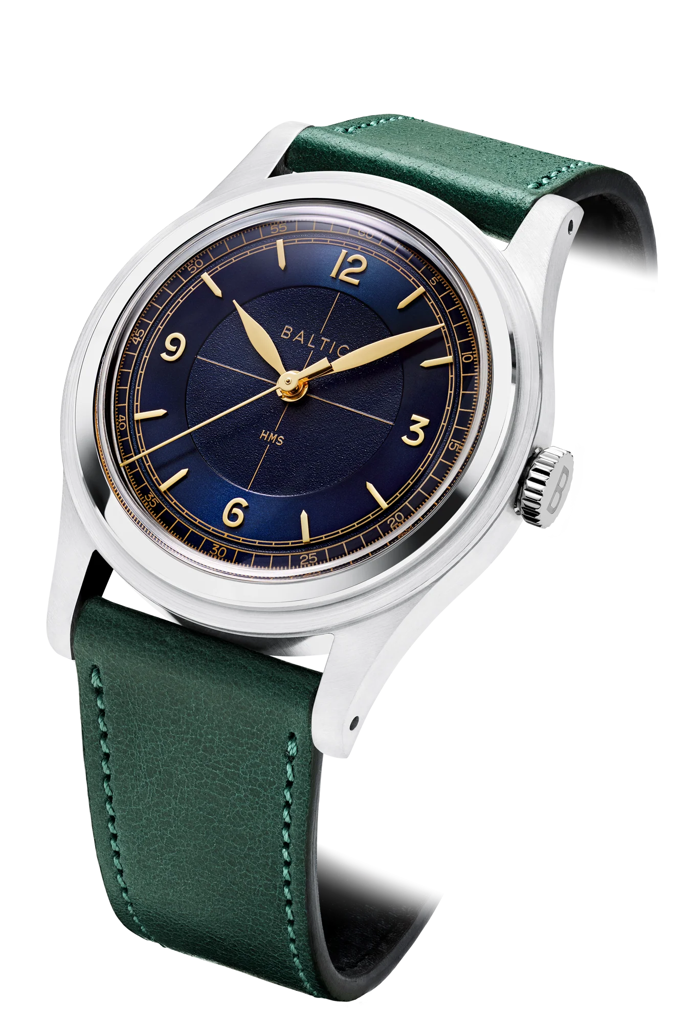 Baltic HMS 003 - Blue Gilt - Open Caseback