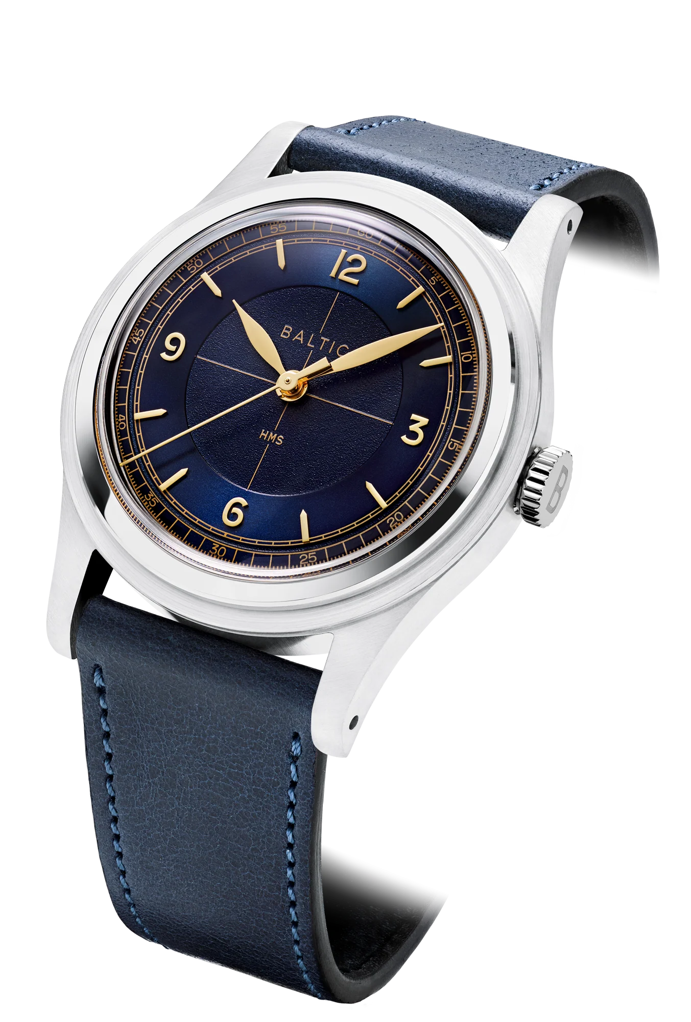 Baltic HMS 003 - Blue Gilt - Open Caseback