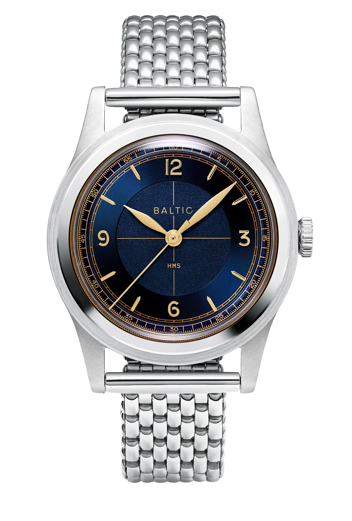 Baltic HMS 003 - Blue Gilt - Open Caseback