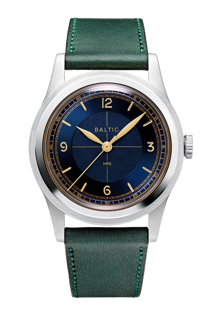 Baltic HMS 003 - Blue Gilt - Open Caseback
