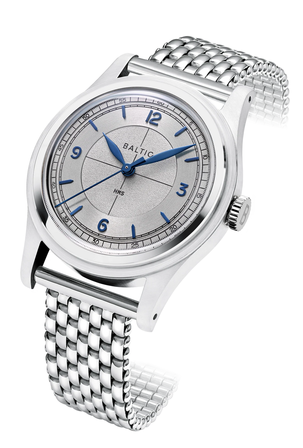 Baltic HMS 003 - Silver Blue - Closed Caseback