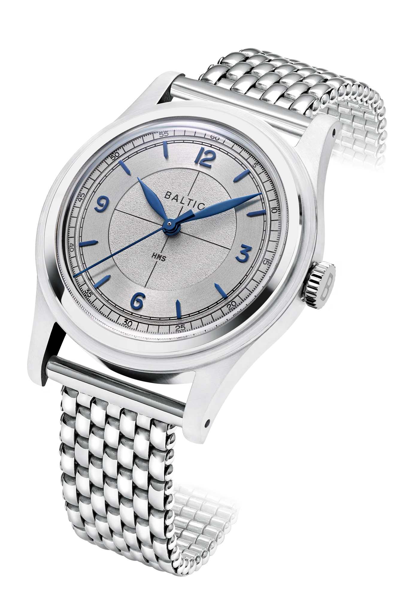 Baltic HMS 003 - Silver Blue - Open Caseback