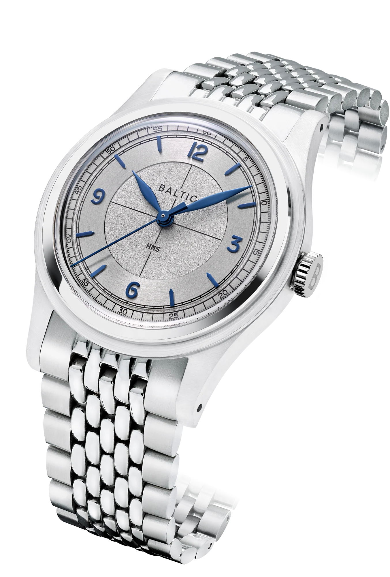 Baltic HMS 003 - Silver Blue - Open Caseback