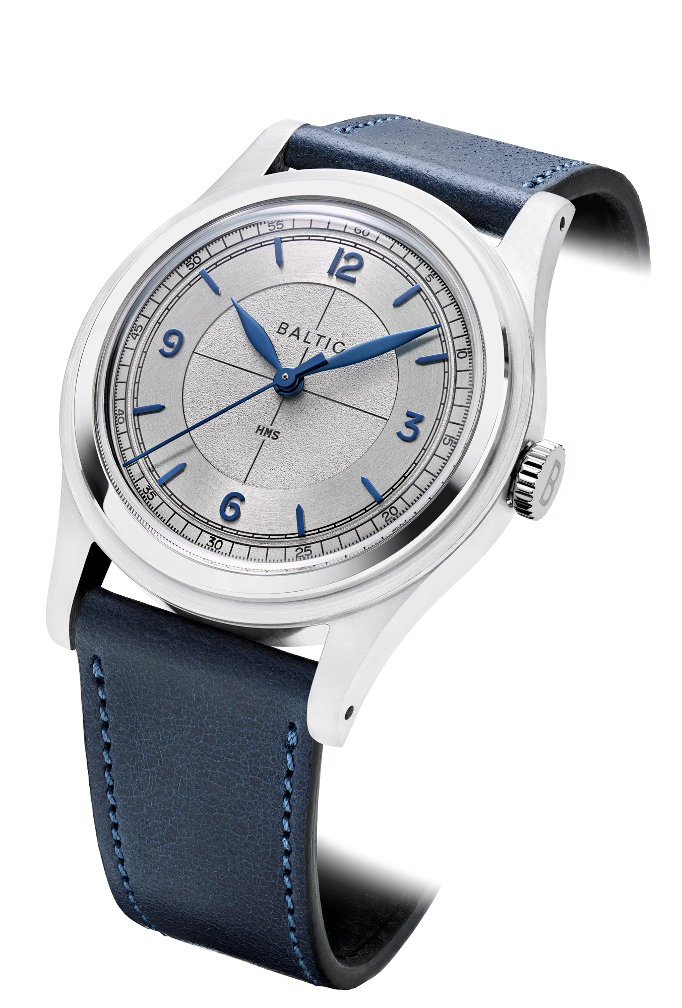 Baltic HMS 003 - Silver Blue - Open Caseback