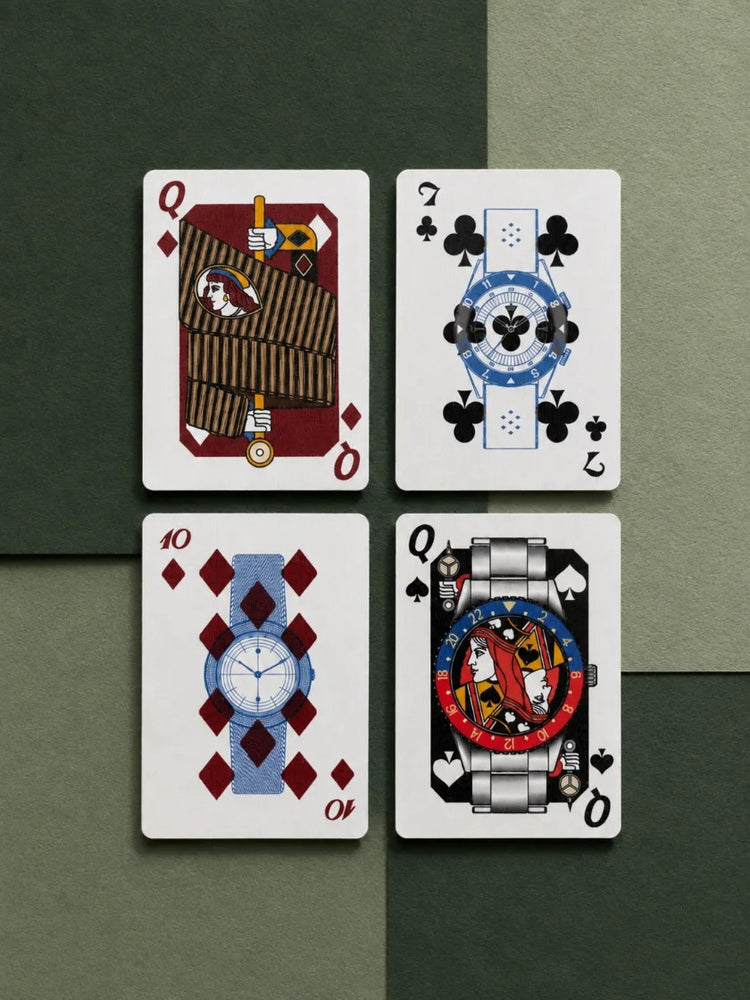 Editions de la Tour Playing Cards Vintage Watches