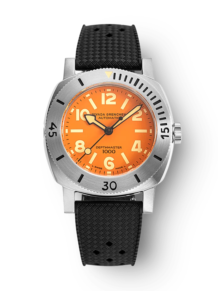 Nivada Grenchen Orange Depthmaster - 39mm