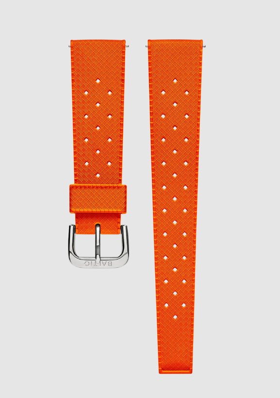 Baltic Rubber Sport Straps - Stainless Steel / Medium