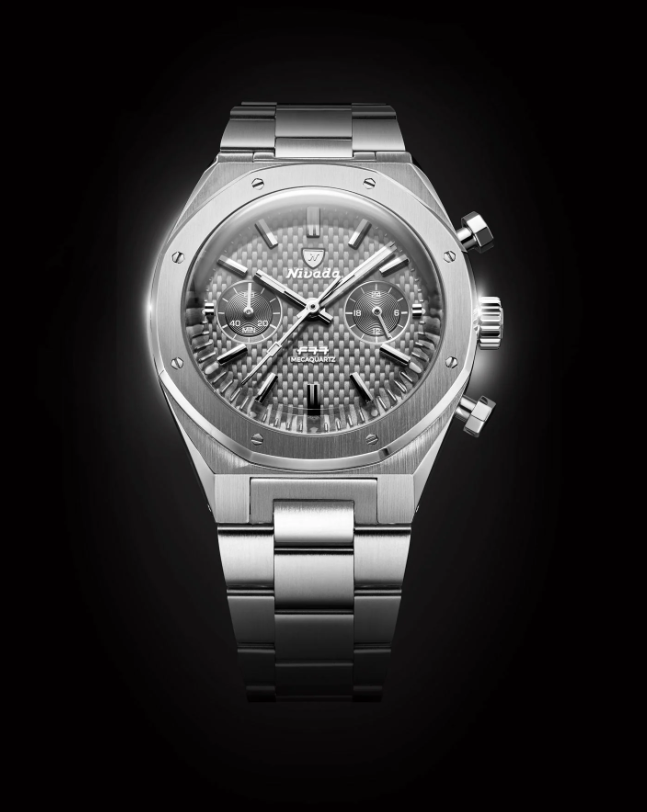Nivada Grenchen F77 SST CHRONO MECAQUARTZ GREY MK2 - 38MM