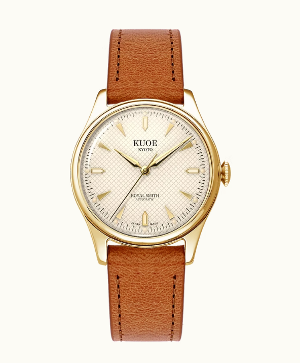Kuoe ROYAL SMITH 90-006 Gold Case Ivory Dial