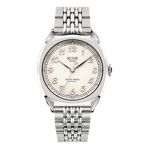 Kuoe ROYAL SMITH 90-008 Silver / Silver with Stainless Steel Bracelet