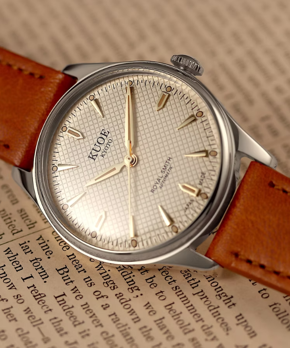 Kuoe ROYAL SMITH 90-006 Silver Case Ivory Dial