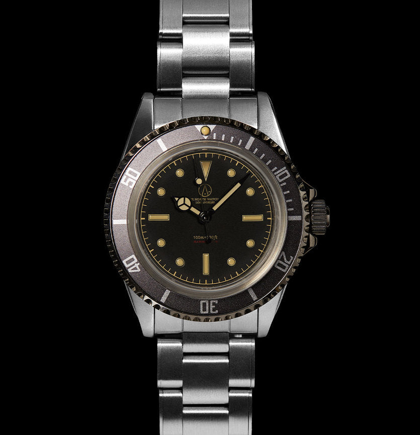 TNC Marine Diver Sweeping Hand Mecaquartz Aged
