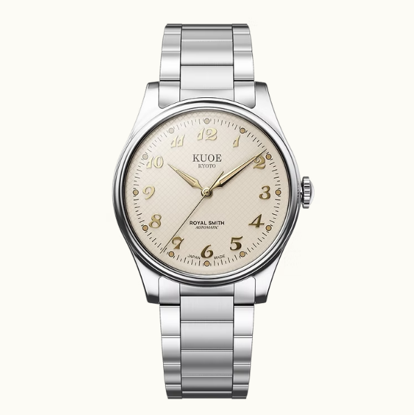 Kuoe ROYAL SMITH 90-006 Breguet Numerals Silver Case Ivory Dial