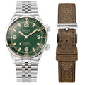 Kuoe Sombrero 90-011, Green Linen Textured Dial, 20 Bar Water Resistant