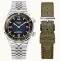 Kuoe SOMBRERO 90-011, Gradient Navy, Linen Textured Dial, 20 BAR Water Resistant