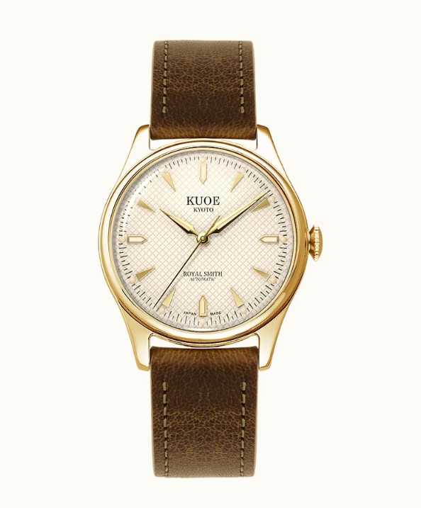 Kuoe ROYAL SMITH 90-006 Gold Case Ivory Dial