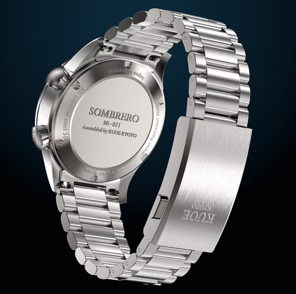 Kuoe SOMBRERO 90-011, Gradient Navy, Linen Textured Dial, 20 BAR Water Resistant