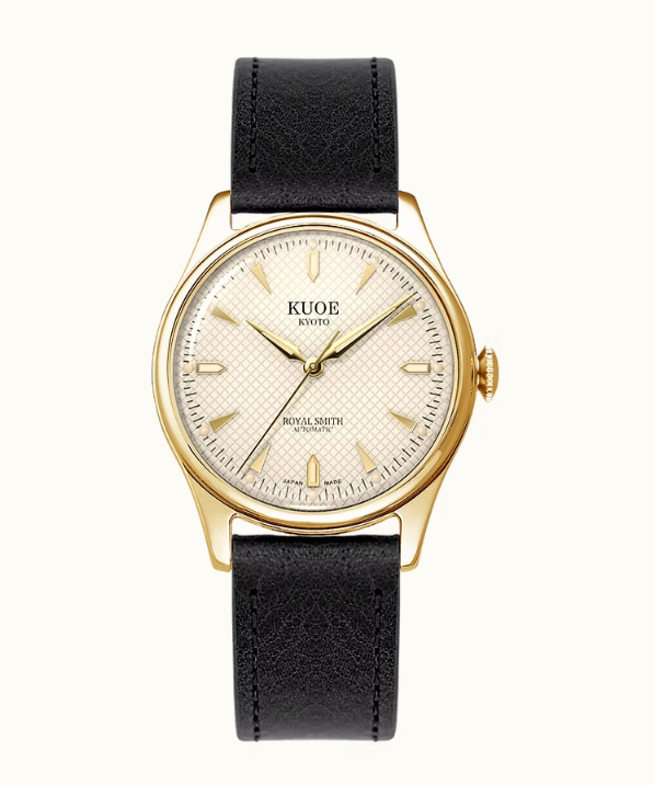 Kuoe ROYAL SMITH 90-006 Gold Case Ivory Dial