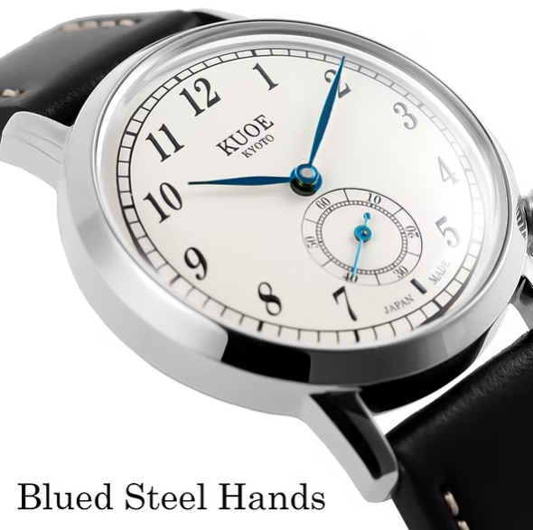 Kuoe OLD SMITH 90-007 Automatic Blued Steel Hands with Stainless Steel Bracelet