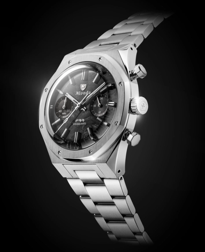 Nivada Grenchen F77 SST CHRONO MECAQUARTZ CARBON MK2 - 38MM