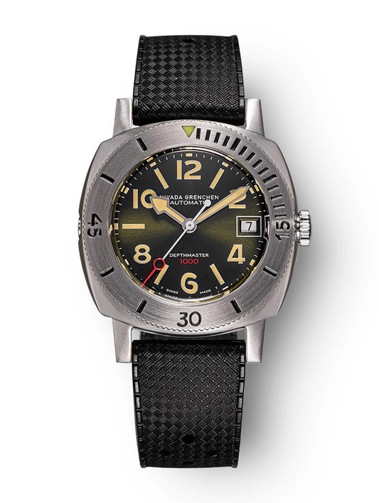 Nivada Grenchen Numerals Date - Depthmaster Green