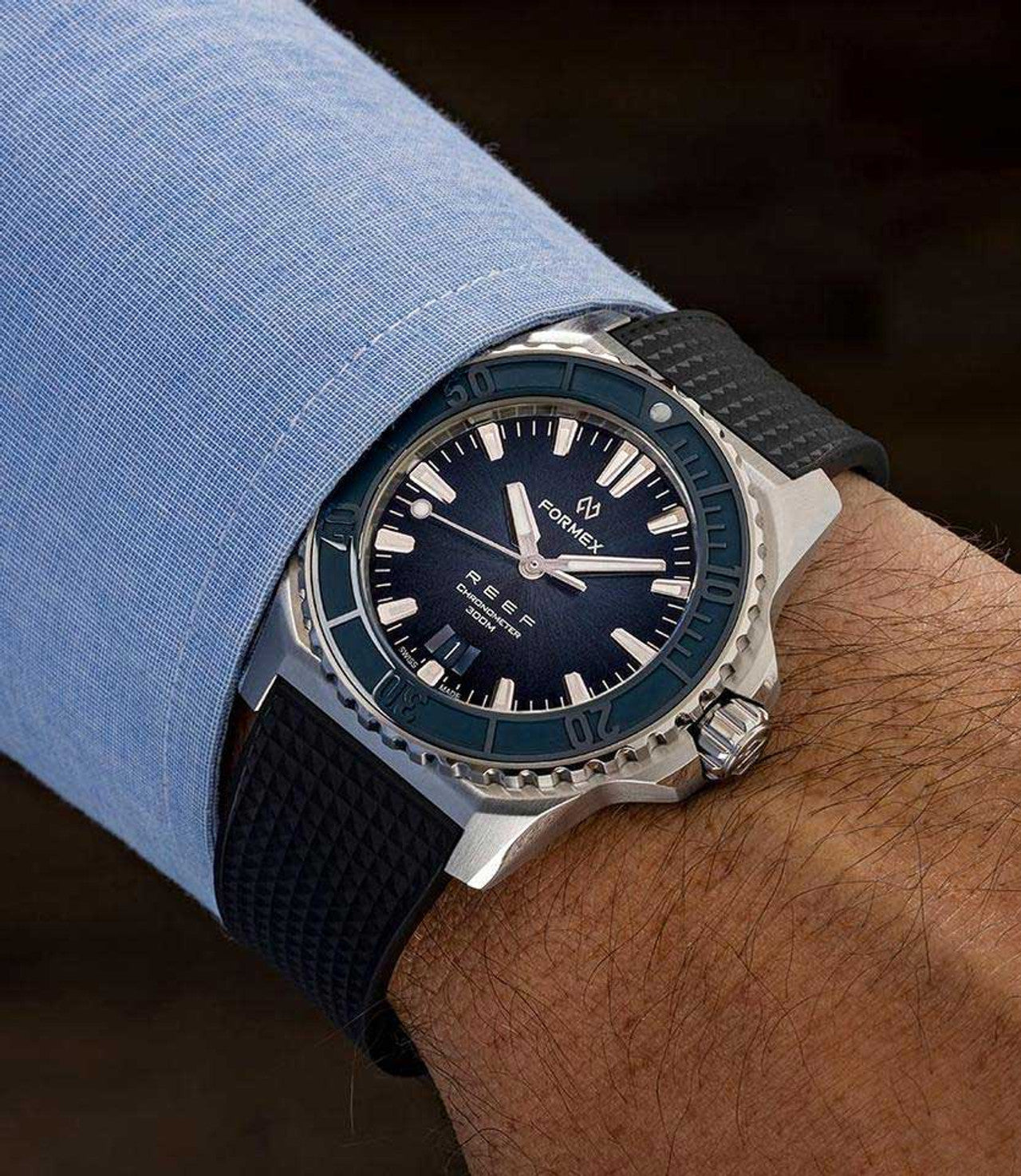 Formex REEF 42 MM Automatic COSC 300M Blue 42 mm