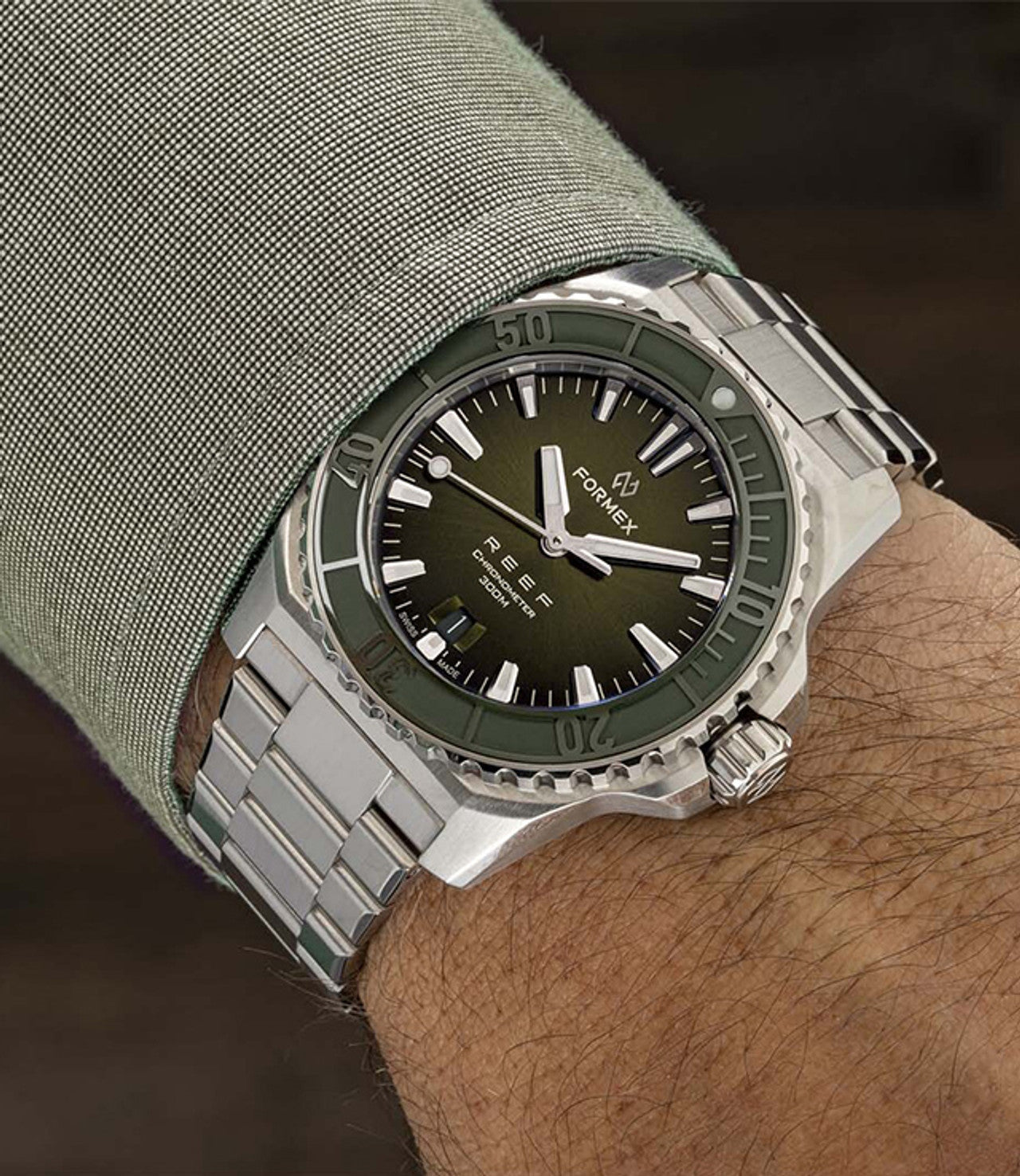 Formex REEF 42 MM - Automatic COSC 300M Green 42 mm
