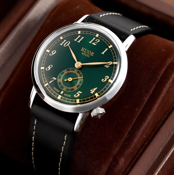Kuoe OLD SMITH 90-007 Automatic Green Sunray Dial