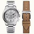 Kuoe ROYAL SMITH 90-012 Automatic Chronograph, Silver with Breguet Numerals