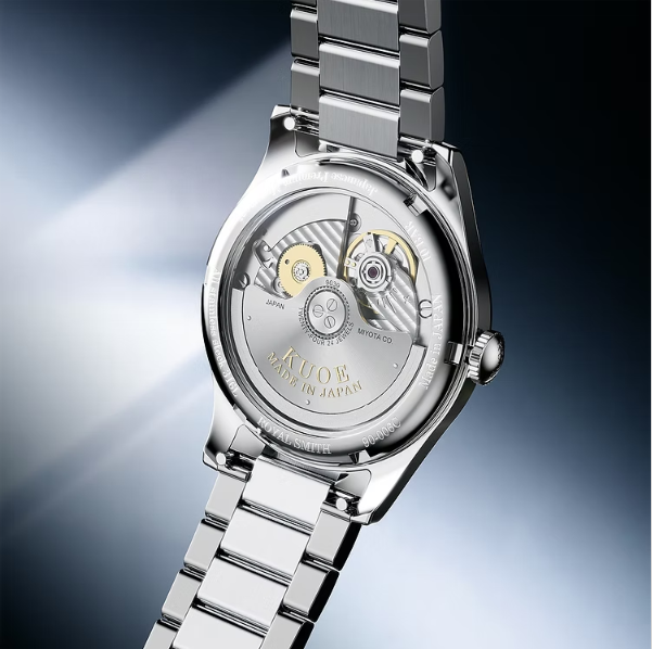 Kuoe ROYAL SMITH 90-006 Breguet Numerals Silver Case Blue Dial