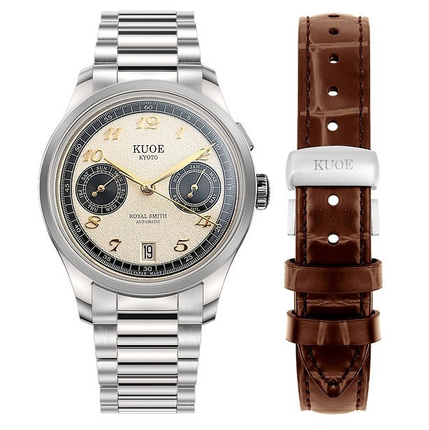 Kuoe ROYAL SMITH 90-010 Automatic Panda x Grainy Finish Dial