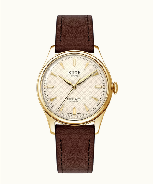 Kuoe Royal Smith 90-006 Gold Case Ivory Dial