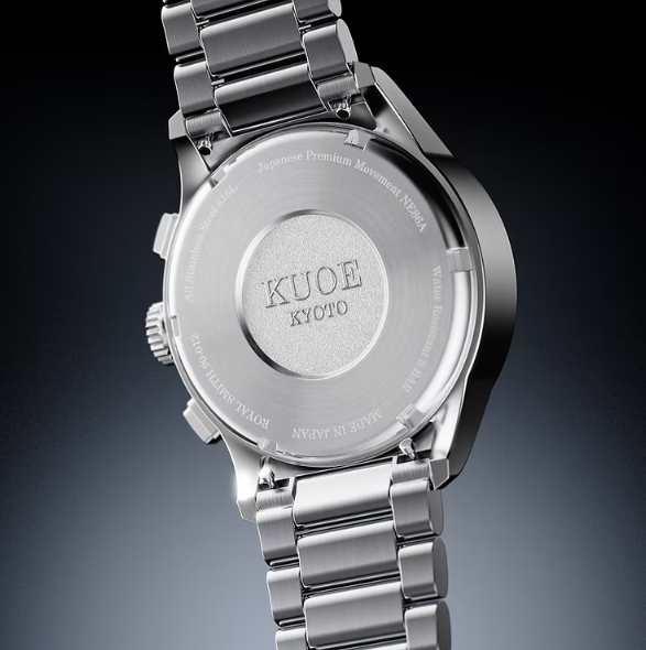 Kuoe ROYAL SMITH 90-012 Automatic Chronograph, Navy with Breguet Numerals