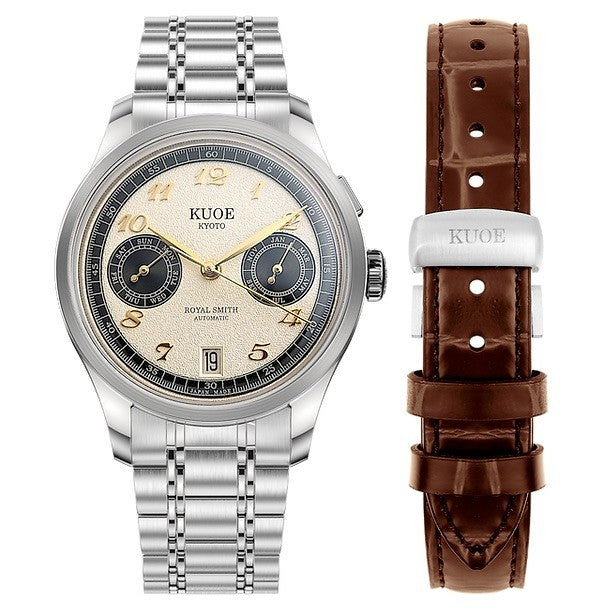 Kuoe ROYAL SMITH 90-010 Automatic Panda x Grainy Finish Dial