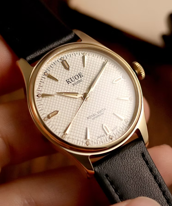 Kuoe ROYAL SMITH 90-006 Gold Case Ivory Dial