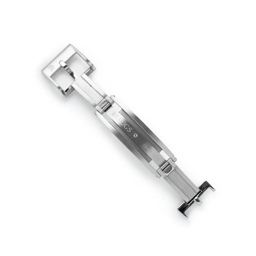 Delugs Spring Deployant Clasp - Silver (Steel)
