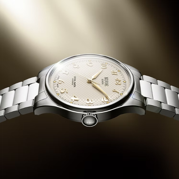 Kuoe ROYAL SMITH 90-006 Breguet Numerals Silver Case Ivory Dial