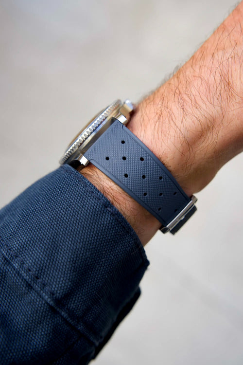 Baltic Rubber Classic Strap - Stainless Steel / Medium